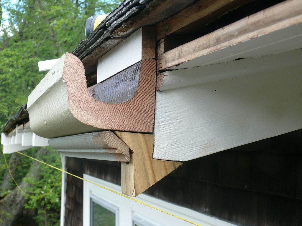 Wood Gutter Installation